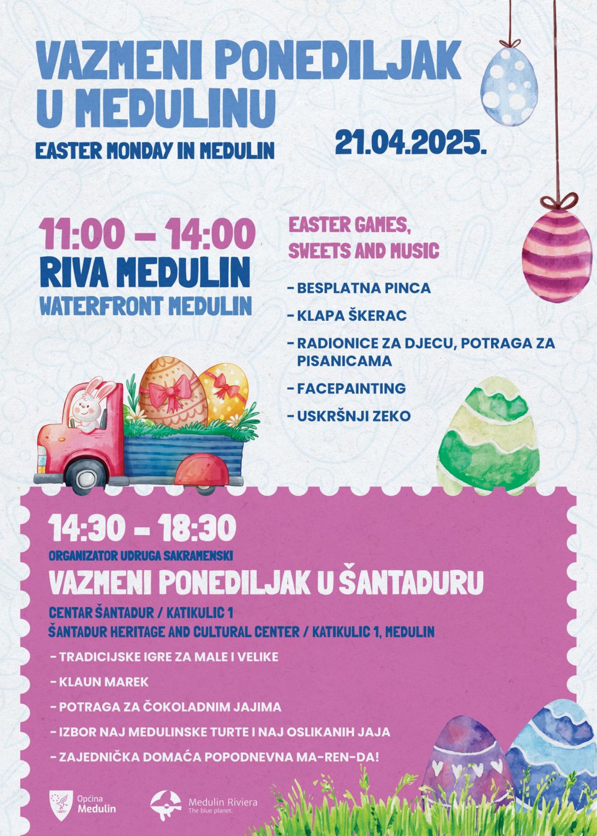 VAZMENI PONEDILJAK U MEDULINU: Ne propustite bogat program na rivi i u Šantaduru!